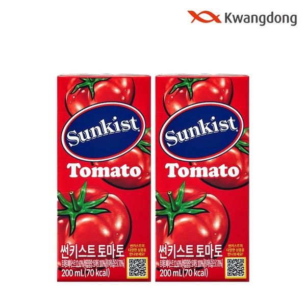 썬키스트 토마토주스 200ml 24팩 (소비기한 8/18) (10,960원/무료)