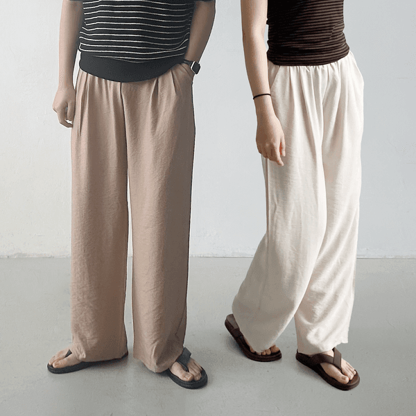 1+1 남여 린넨바지 여름와이드팬츠 (24,650원/무배)3