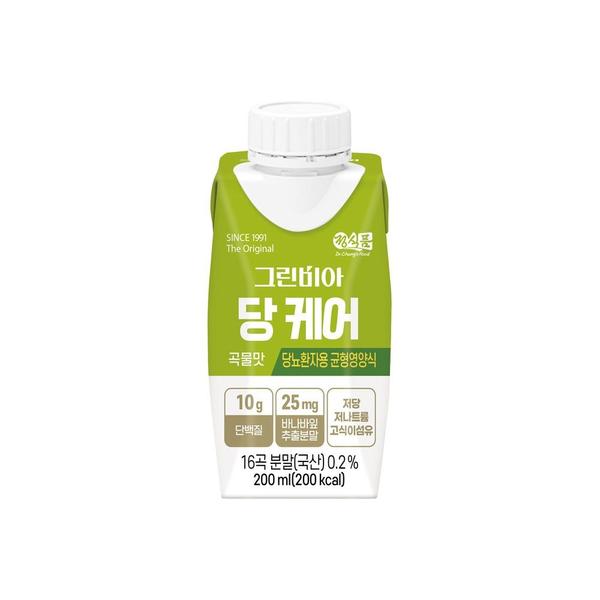 그린비아 당케어 곡물맛 균형영양식 200ml 36팩 (37,660원/무료)
