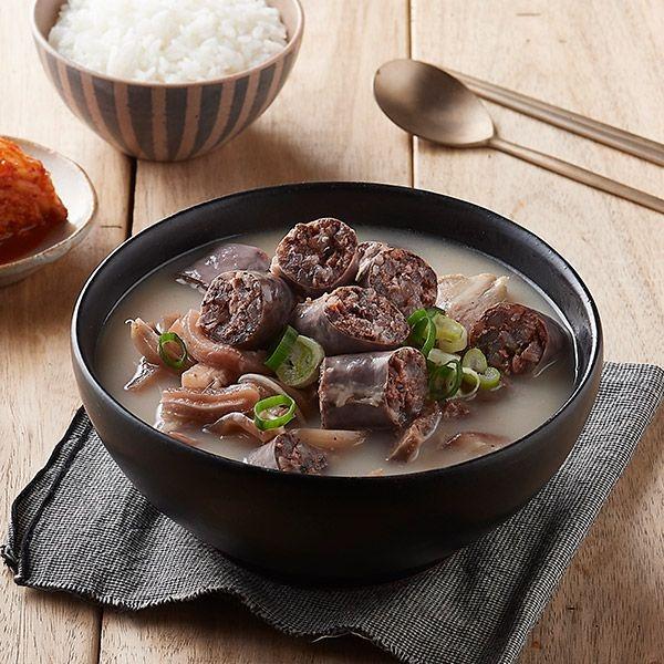 병천아우내 순대국밥세트(육수600g x 5팩+야채순대국밥고기320g x 5팩) (24,900원/무료)3
