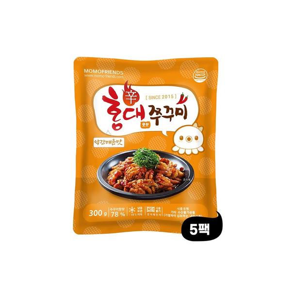 홍대쭈꾸미 300g 5팩(약간매운맛) 21,890원