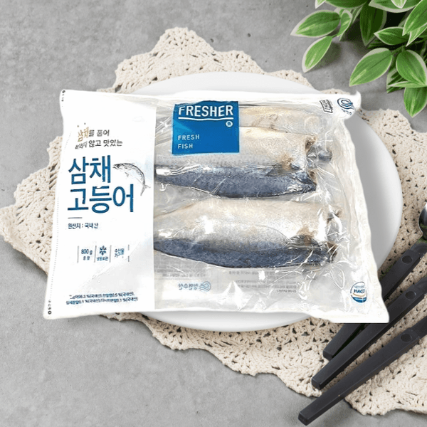 국내산 삼채 고등어 800g(6-8팩)(9,300원/무료)1