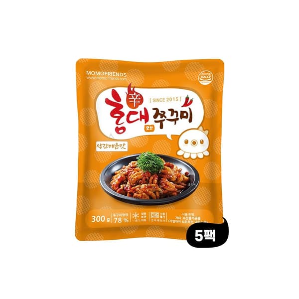 홍대쭈꾸미 300g 5팩 (21,890원/무료)