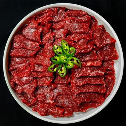 한우 육사시미300g+소스 (19,900원/4,000원)