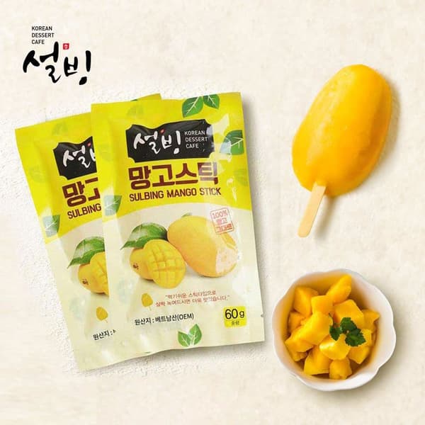 설빙 프리미엄 디저트 망고스틱 60gx30개 (26,880원/무료)