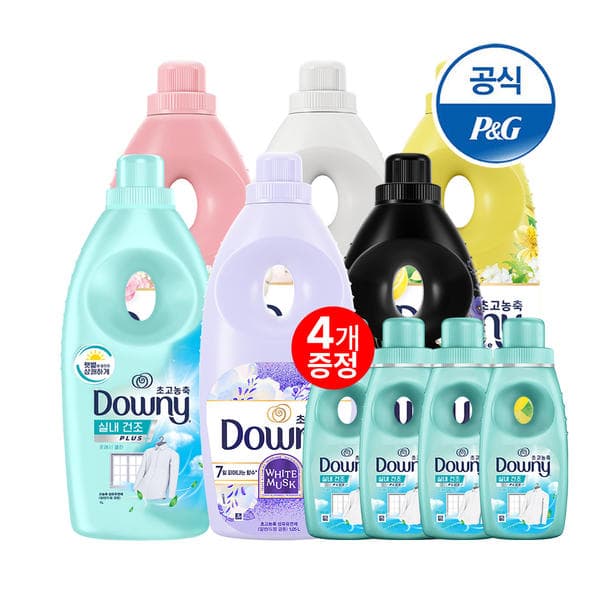 다우니 탈취파워 1L 3개+실내건조 1L 3개+800ML (티멤 28,290원/무료)