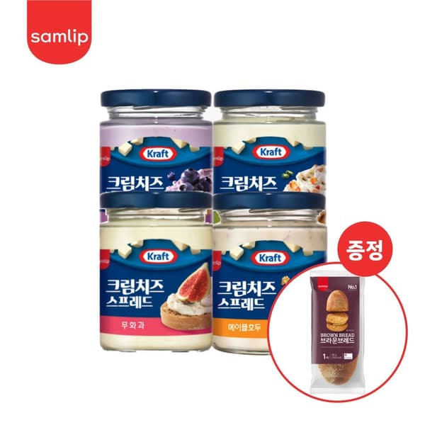 크래프트 크림치즈 스프레드 블루베리1+무화과1 (13,410원/무료)
