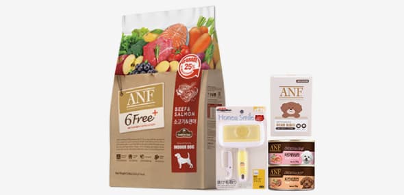 ANF 식스프리플러스 강아지사료 7.2kg (52,960원/무료배송)