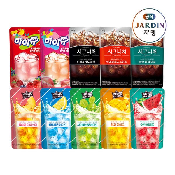 쟈뎅 편의점 파우치 음료 230ml x 20개 (9,620원/무료)