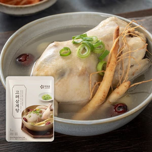 맛투데이 아워홈 고려 삼계탕 800g x 4팩 (21,640원/무료)