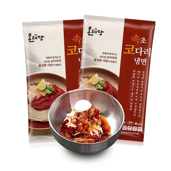 온채당 속초 코다리냉면 2인분 2봉 (18,240원/무료)
