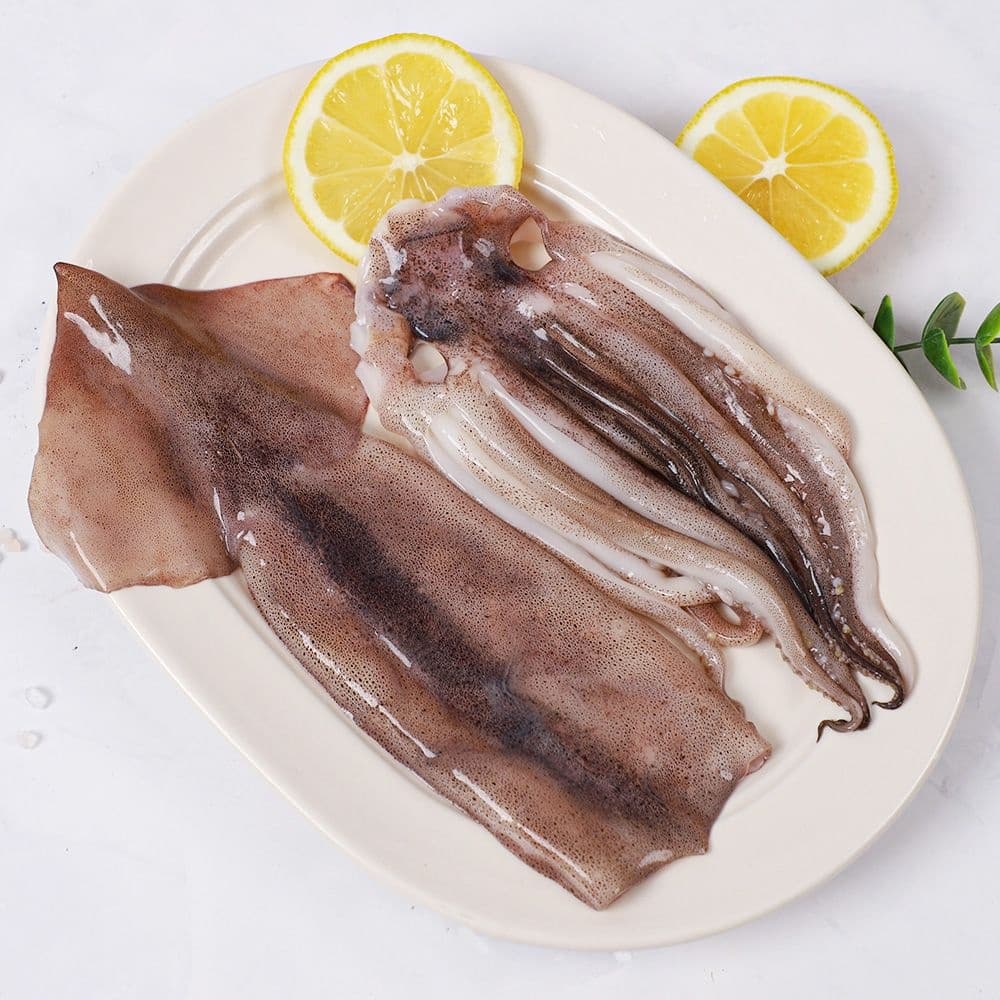자연산 손질오징어 통오징어 2미(220g) x 5팩 총 10마리 (15,840원/무료)