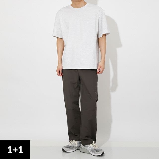 해리슨 16수 세미오버핏 무지 반팔티 2장세트 (15,240원/무료)