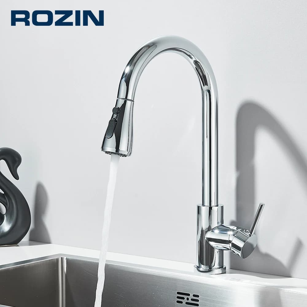 Rozin 크롬 주방 수도꼭지($6.48/무배)3