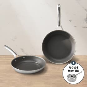 코렐 듀라나노 논코팅 프라이팬 2종(팬 20cm+팬28cm) 세트 + 편수냄비(18cm) 증정 (139,000원/무료)