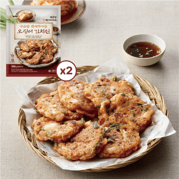 국순당 백세주마을 오징어 김치전 300g 2팩 (7,278원/무배)
