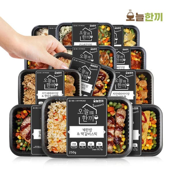 10분러시 오늘한끼 도시락 세트 6종 12팩 (28,900원/무료)