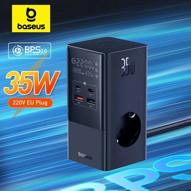 Baseus 35W 7 in 1 고속 충전 멀티탭 ($20.53/무료)