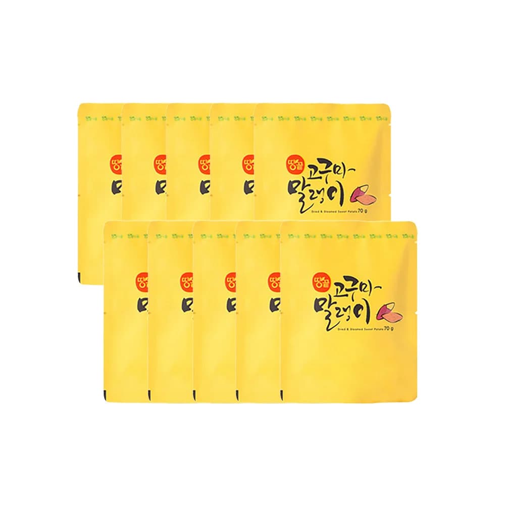 해남 땅끝 고구마 말랭이 70g 10개 (17,029원/무료)