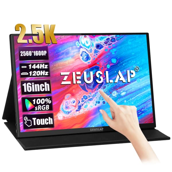 Zeuslap 제우스랩 2.5K 144Hz 터치, 논터치 포터블 모니터 P16KT, P16K