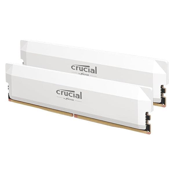 Crucial Pro DDR5 RAM 64GB 키트 (2x32GB) 6400MHz CL40 - 화이트