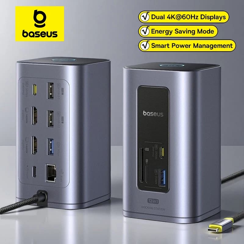 Baseus 12in1 USB허브 HDMI 도킹 스테이션