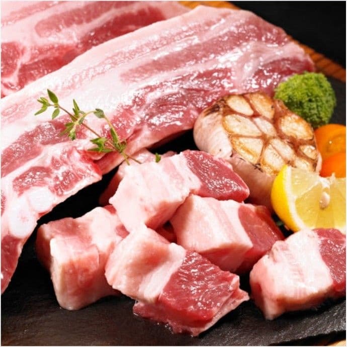 큐브 삼겹살 1.1키로 (12900원 무배)