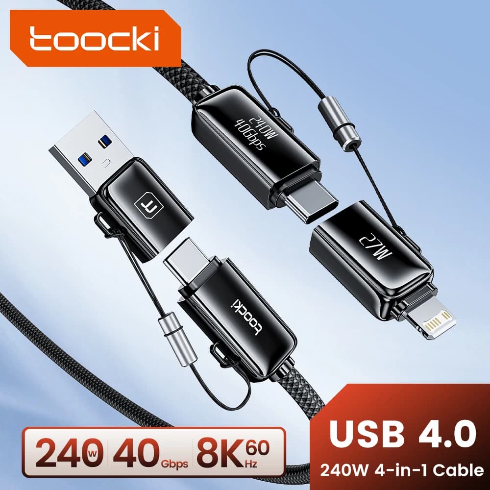 4in1 PD3.1 C to C 8K@60Hz 40Gbps 240W 케이블