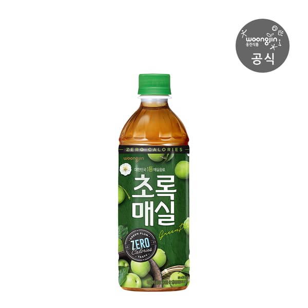 초록매실 제로 500ml 20개 / 14,450원